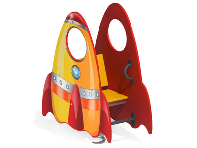 Качалка на одинарной пружине Планета 1