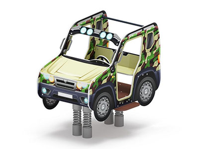 Качалка на пружине Вездеход 1