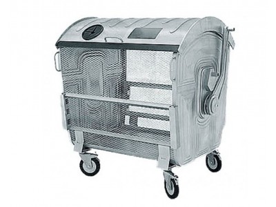 Контейнер для ТБО оцинкованный сетчатый для ПЭТ-тары 1100 л.