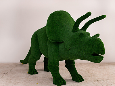 Топиари динозавр Трицератопс h=170 см - газон Есо