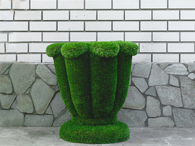 Топиари Вазон малый, 70 см - газон Premium