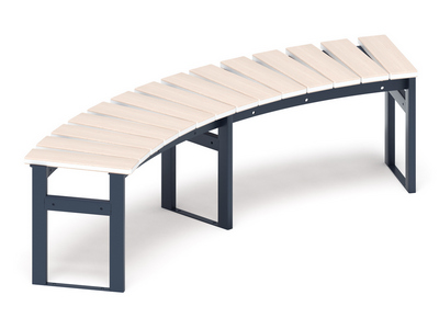Скамья модульная Радиус комфорта-2 (беленый дуб)