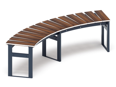 Скамья модульная Радиус комфорта-1 (тёмный дуб)