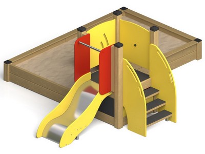 Песочница с игровым модулем Песочная вершина