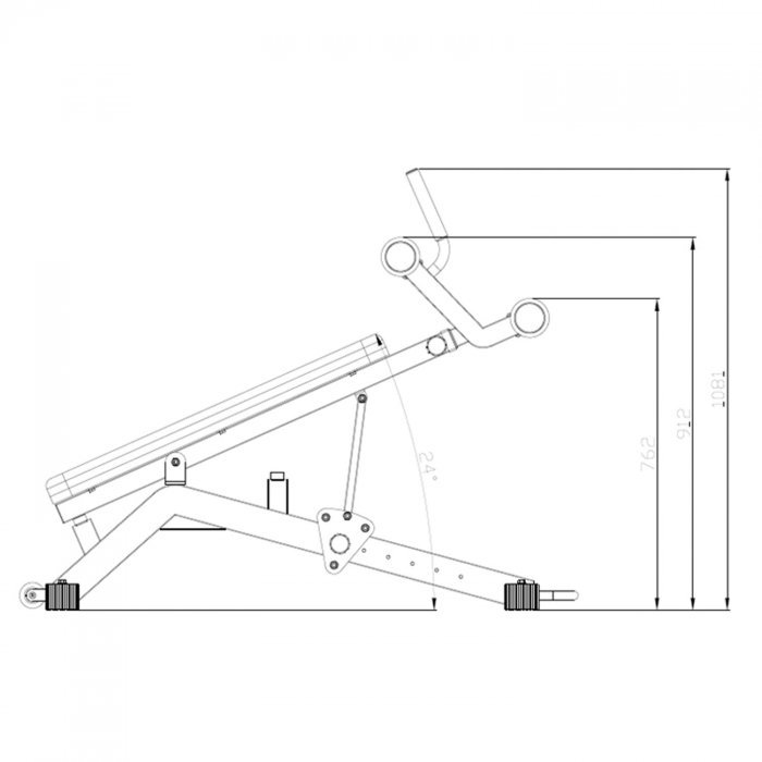 Скамья для пресса D2320 - вид 2