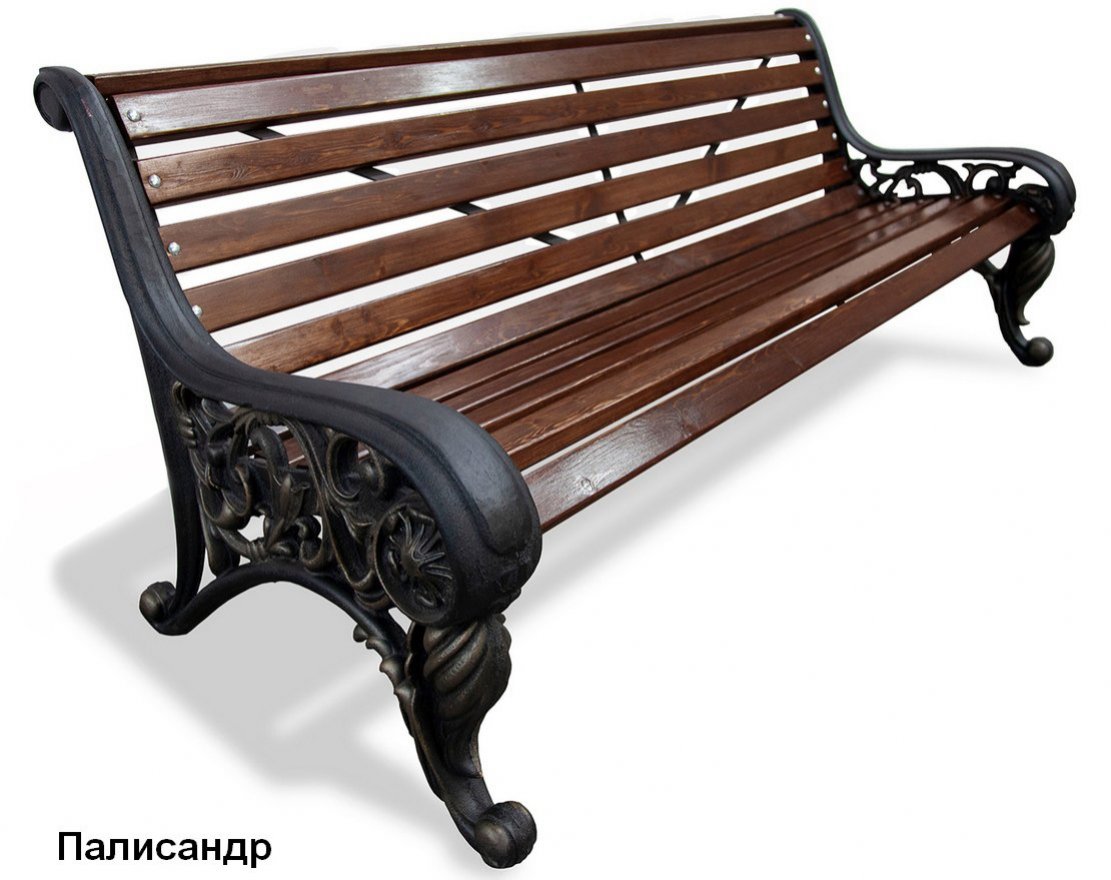 Скамейка парковая Москва, Лиственница - вид 4