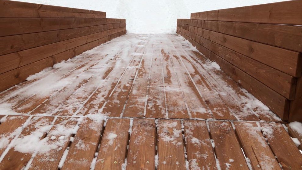 Зимняя горка Олененок 1 скат 4.7 м - вид 4