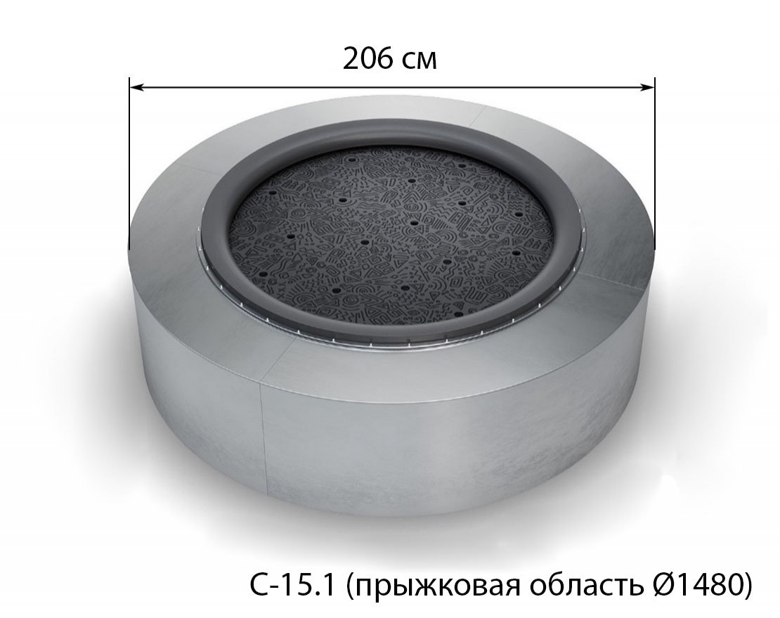 Батут круглый Вверх-вниз 1 - вид 2
