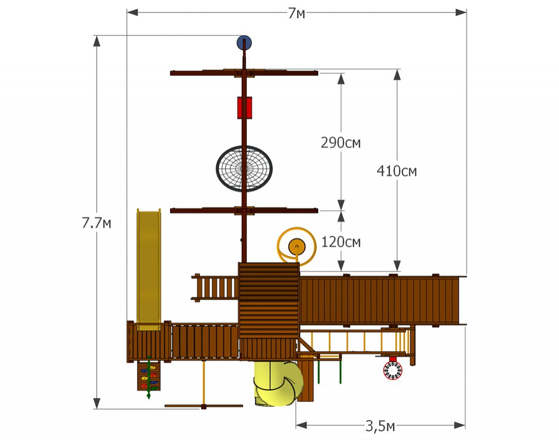 Детская игровая площадка Делавэр 17 - вид 3