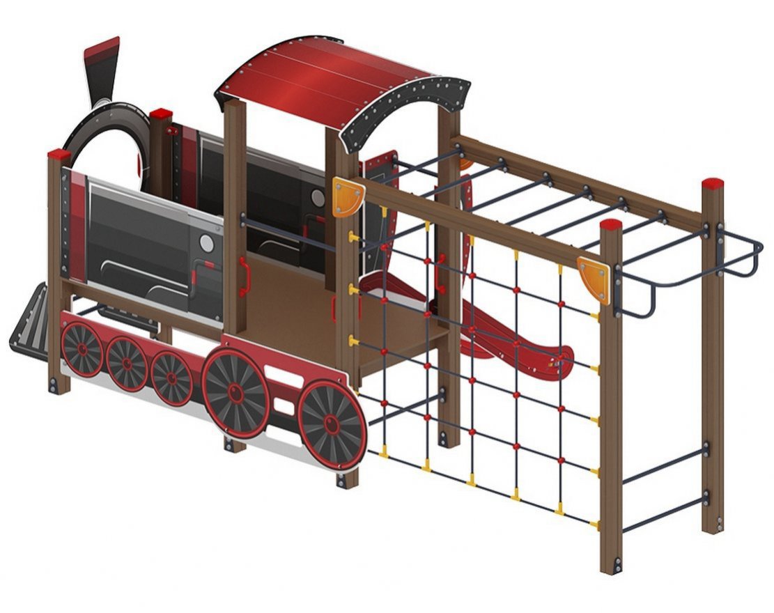Детская игровая площадка Юный машинист-6 - вид 3
