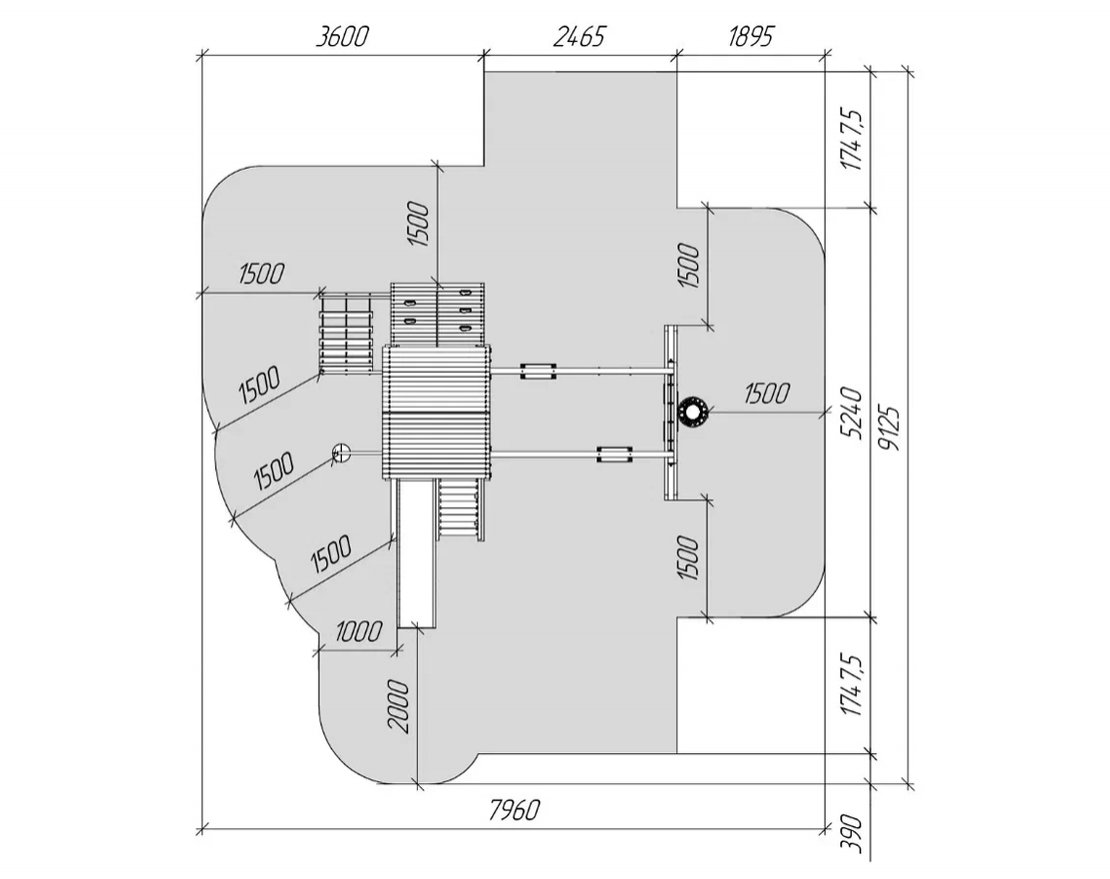 Детская игровая площадка Фина 7 - вид 2