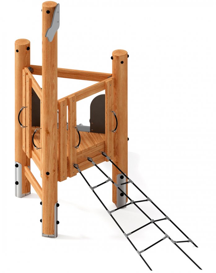 Детская игровая площадка Крепость непосед-11 (лиственница) - вид 3