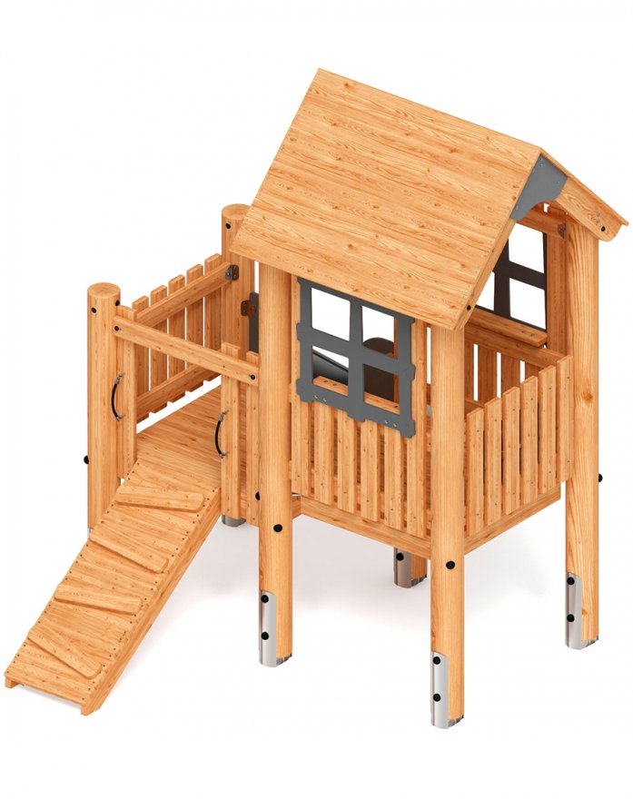 Детская игровая площадка Крепость непосед-10 (лиственница) - вид 2