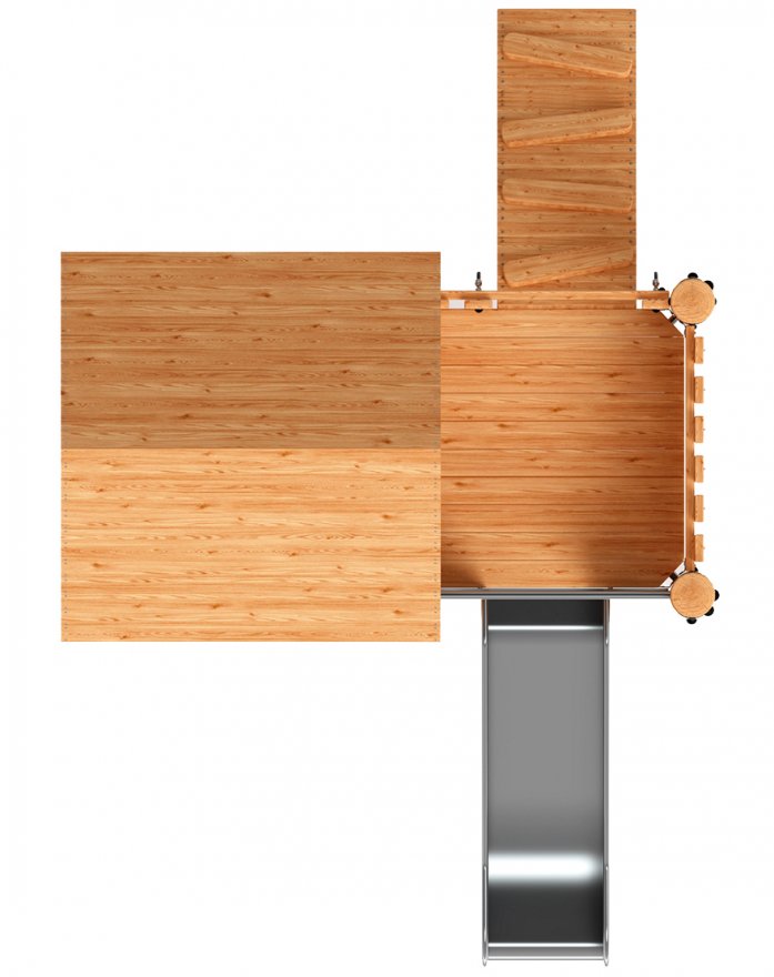 Детская игровая площадка Крепость непосед-10 (лиственница) - вид 5