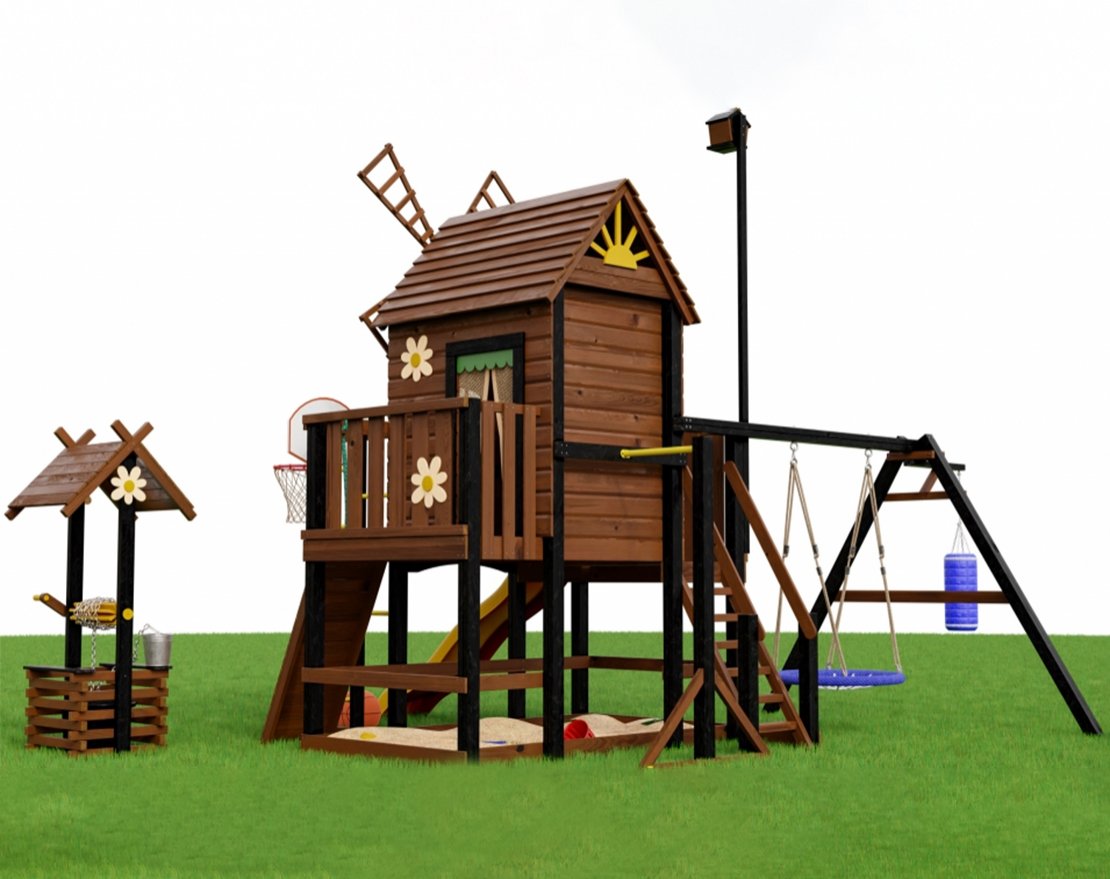 Детская игровая площадка Мулен 1 с колодцем - вид 4