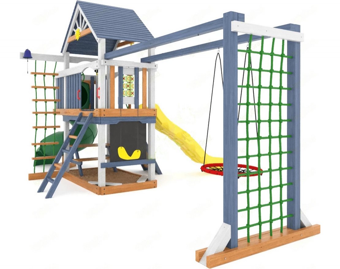 Детская площадка Шато с трубой (Дерево) мод.1 - вид 3