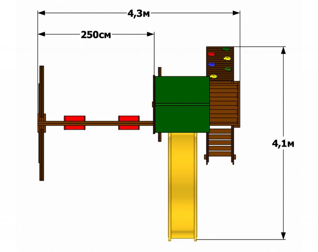 Детская игровая площадка Мулен классик - вид 4