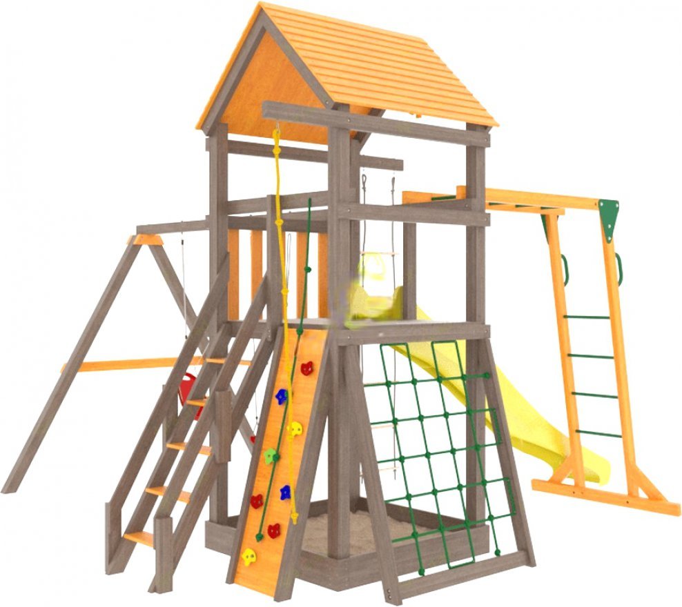 Детская площадка Classic Панда Фани Gride с рукоходом NEW - вид 3