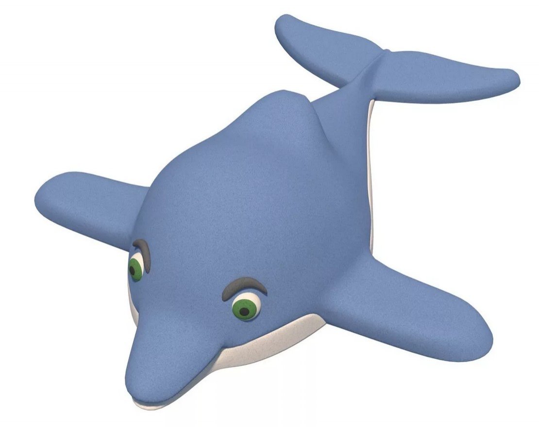 Фигура из резиновой крошки Дельфин - вид 2