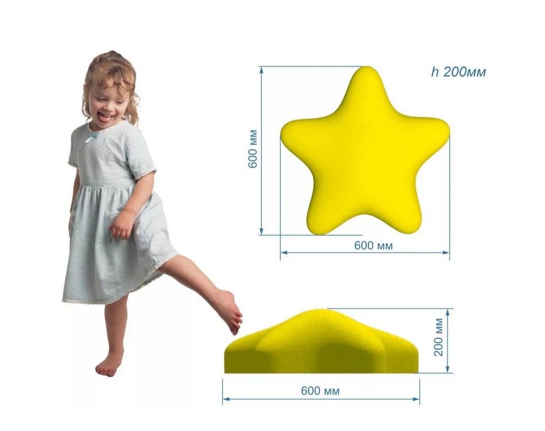 Фигура из резиновой крошки Звезда - вид 2