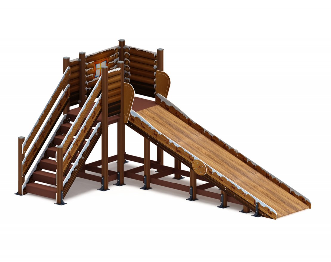 Горка Снежный вихрь-2 h=1500 - вид 2