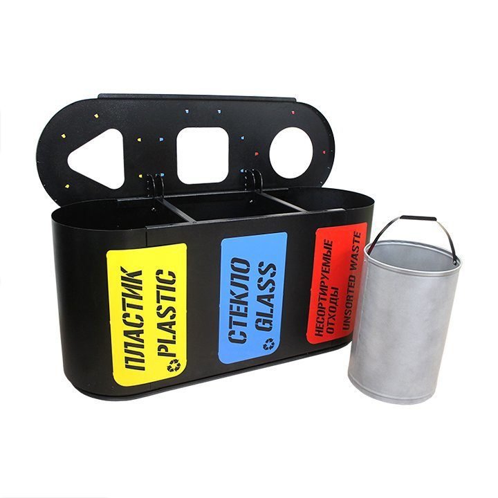 Урна для раздельного сбора мусора Город 3 - вид 3