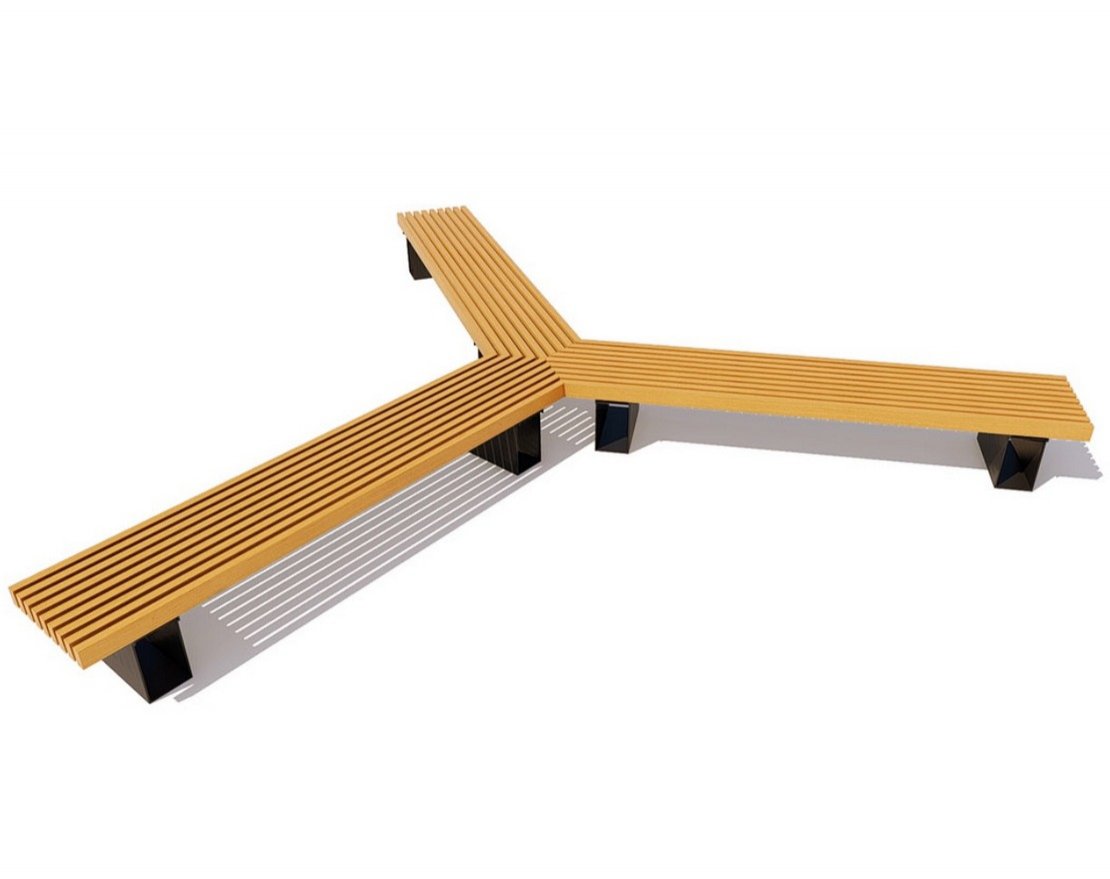 Парковая скамейка Луч БС-3 - вид 4