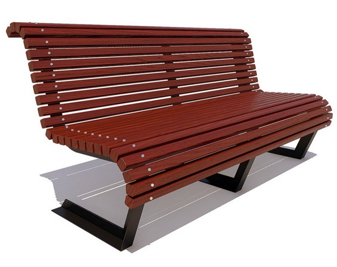 Парковая скамейка Уфа, Сосна - вид 4