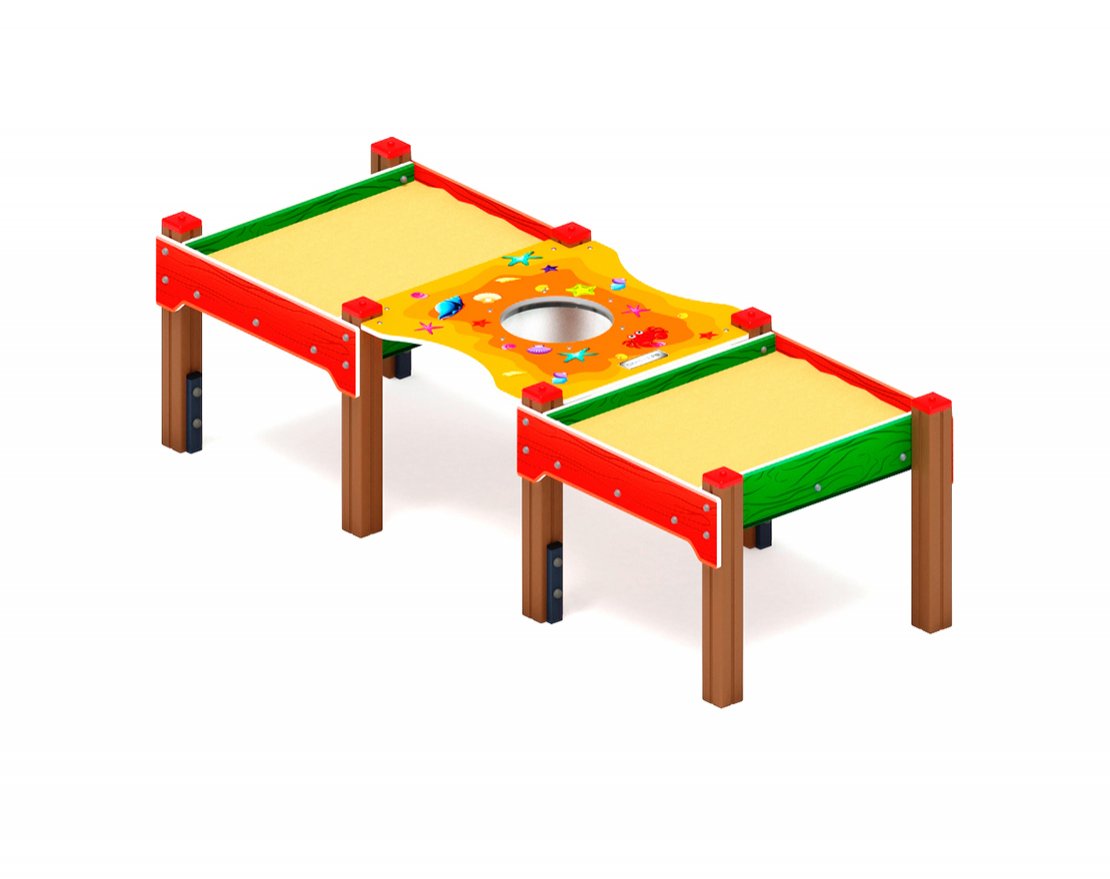 Песочница Золотая долина: двойная - вид 5