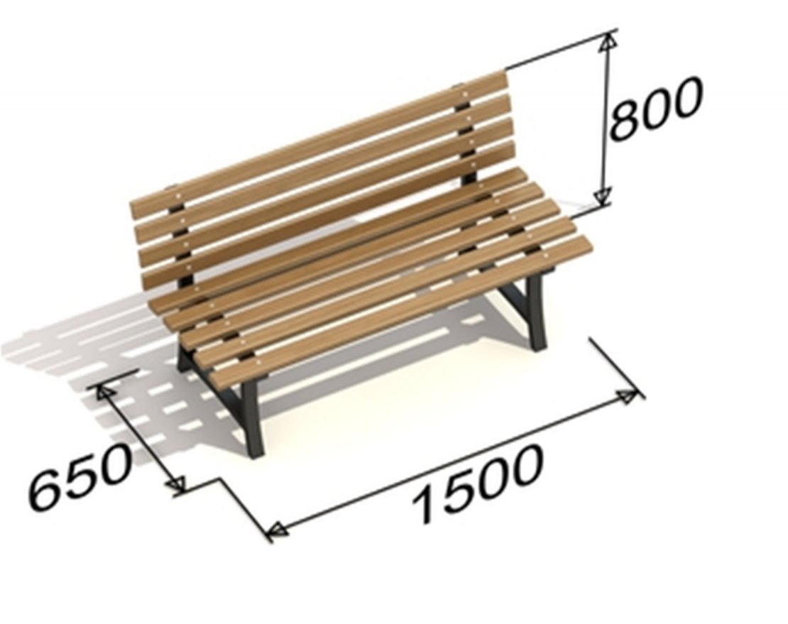 Скамья парковая 3 - вид 3