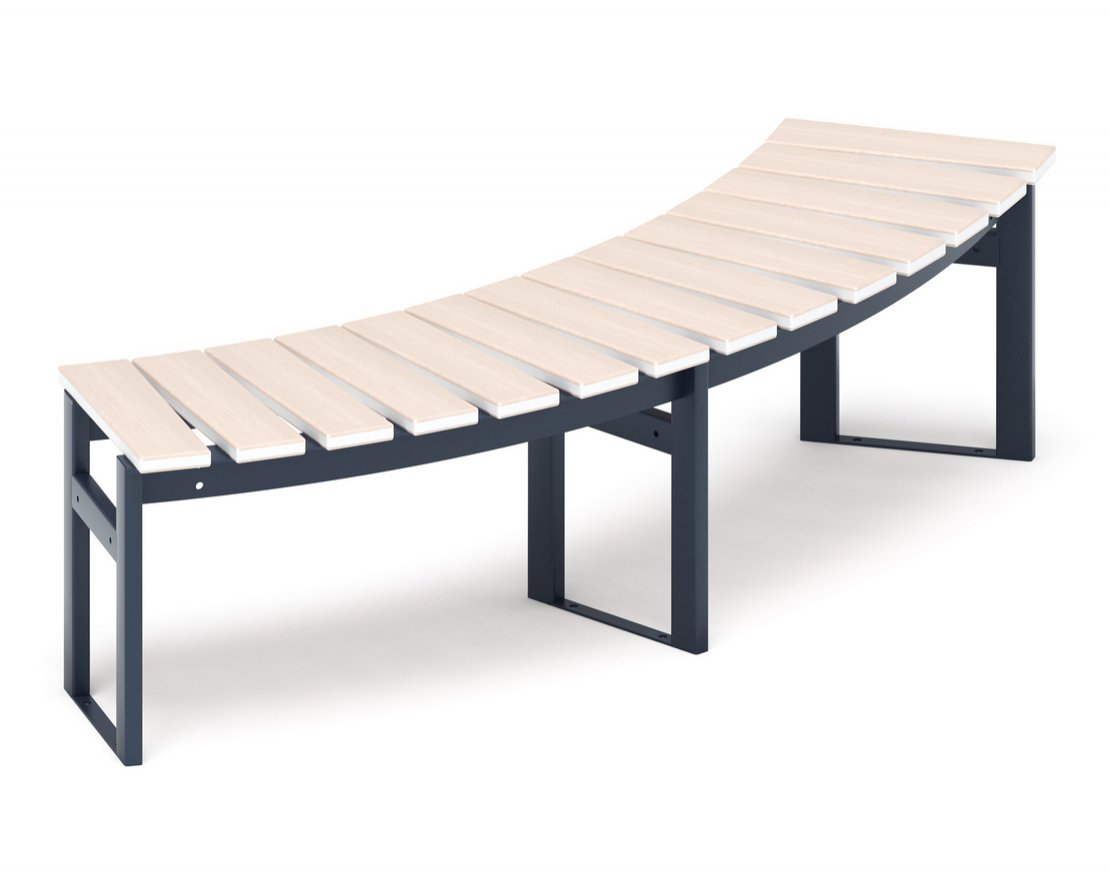 Скамья модульная Радиус комфорта-2 (беленый дуб) - вид 4