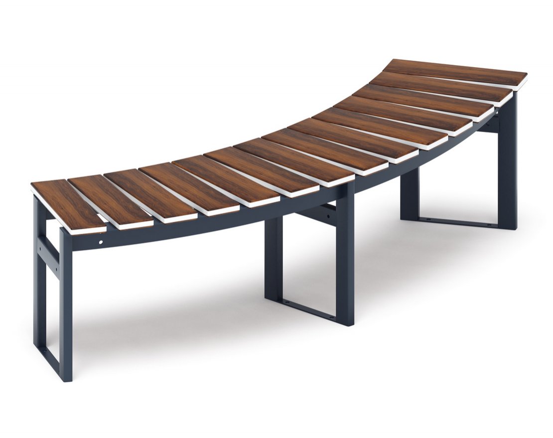 Скамья модульная Радиус комфорта-1 (тёмный дуб) - вид 4