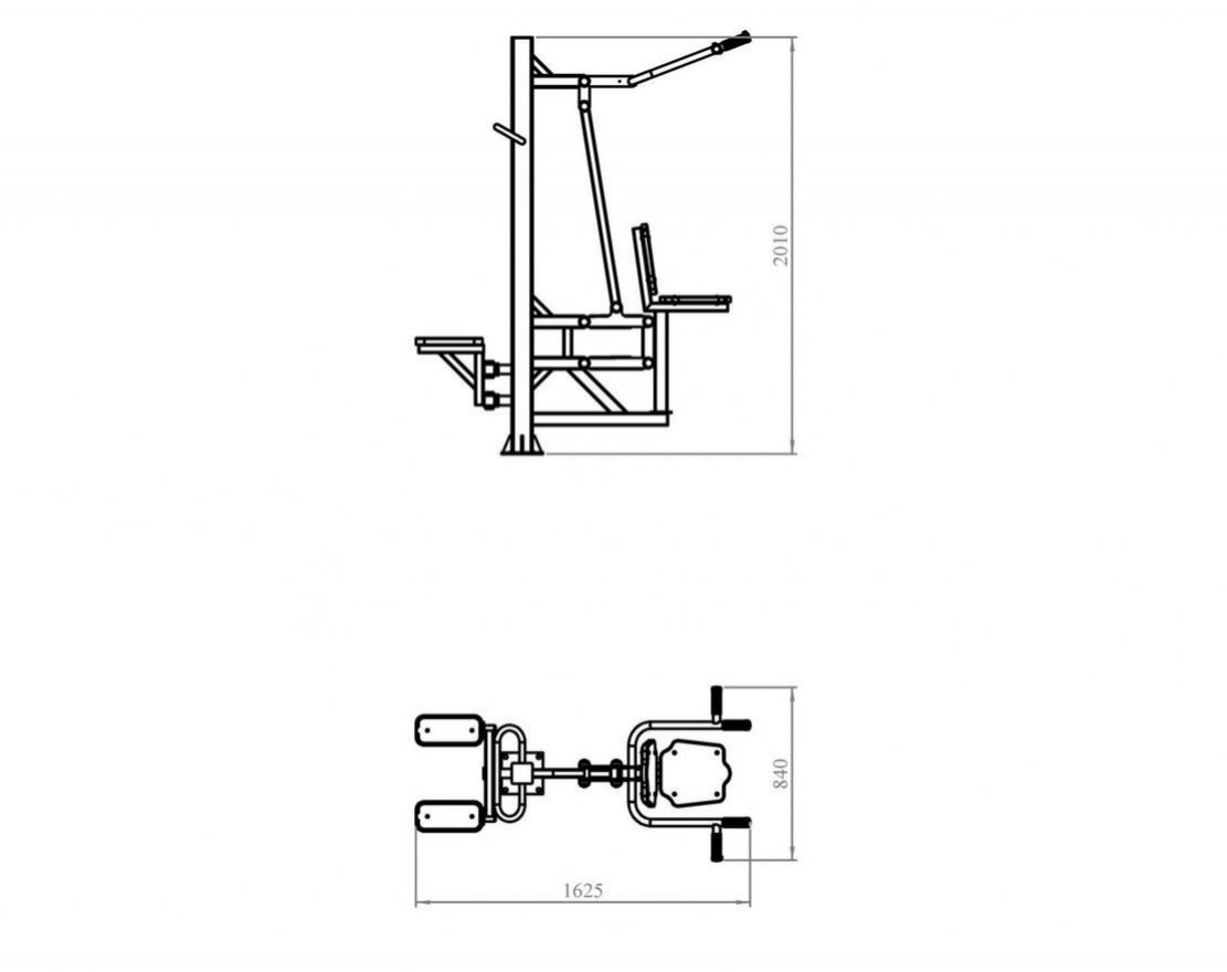 Уличный тренажер TORUDA «Степ + Вертикальная тяга» 66 - вид 3