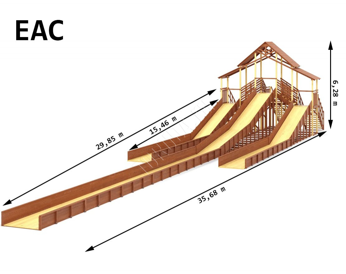 Зимняя горка TORUDA Север-11/1 (3 ската)