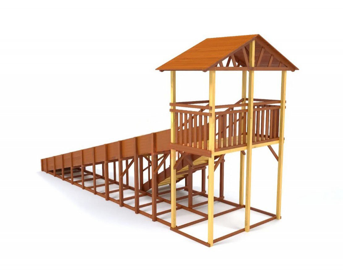 Зимняя горка TORUDA Север - 8/1 (скат 9 м) - вид 3